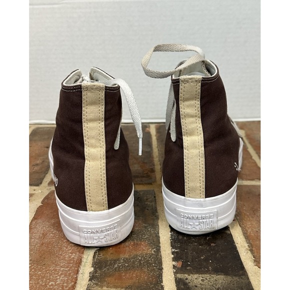 Converse Chuck Taylor All Star Brown Canvas High Top Sneakers Men's 10 Shoes - Picture 6 of 6
